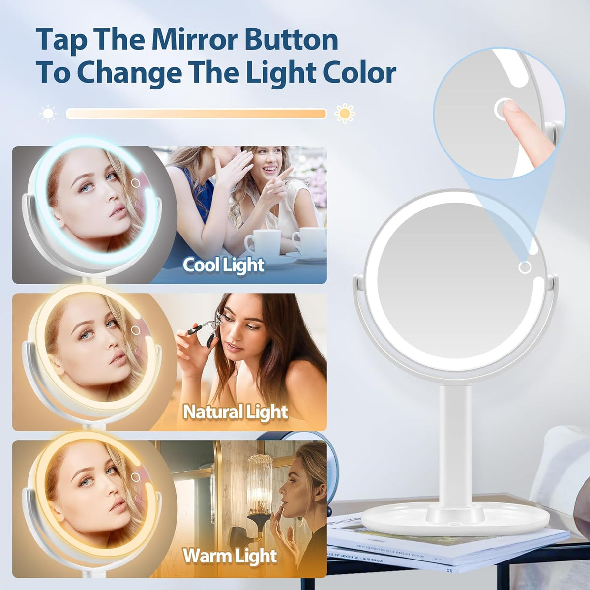 LumiGlow - Verlichte make-upspiegel
