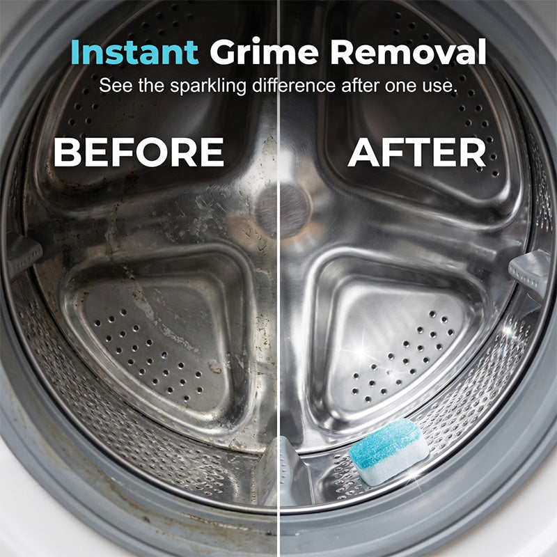 WasherRefresh 12 stuks — Wasmachine Reinigingstabletten | 1+2 doosjes GRATIS