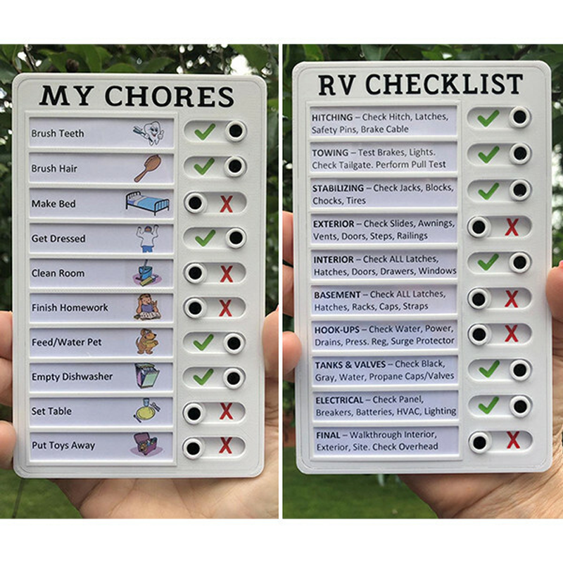 ChecklistBuddies - Maak klusjes leuk en overzichtelijk met de aanpasbare checklist | 50% KORTING