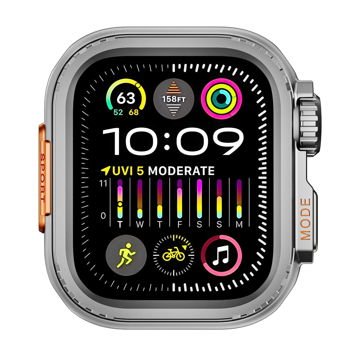 Titanium Behuizing voor Apple Watch - Robuuste Bescherming en Elegantie