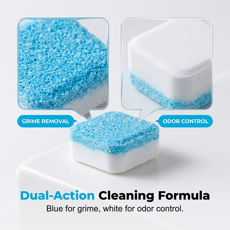 WasherRefresh 12 stuks — Wasmachine Reinigingstabletten | 1+2 doosjes GRATIS