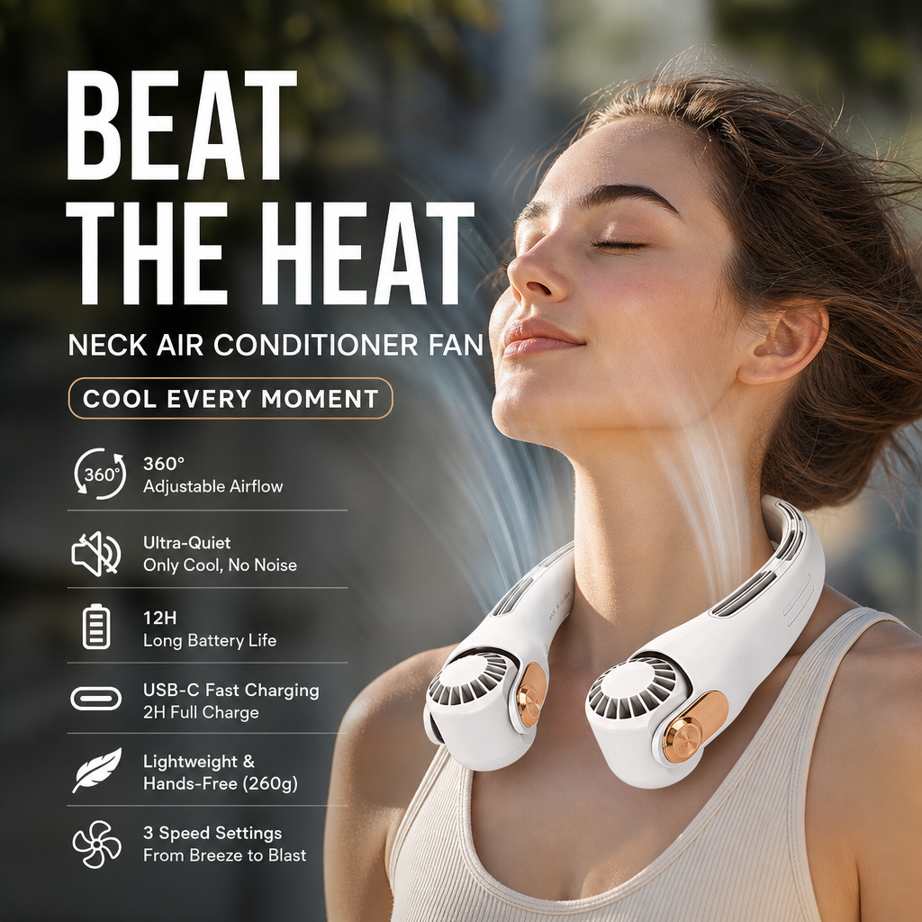 NeckBreeze — Handsfree Nekventilator | 50% KORTING