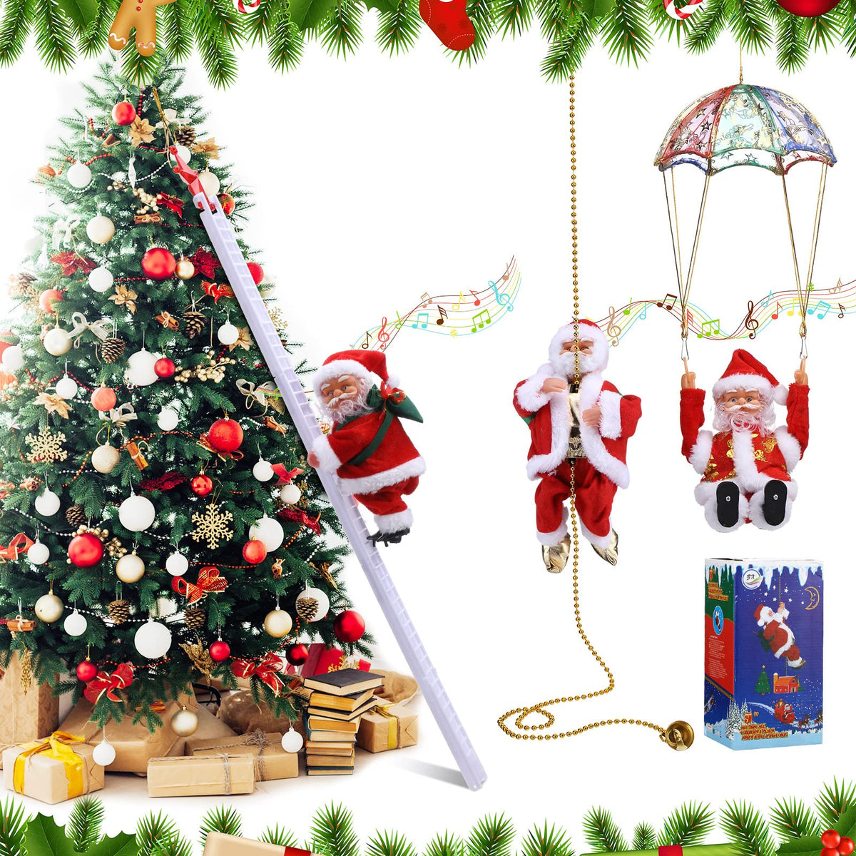 JollyClimb – Dansende en zingende Kerstman | 50% KORTING