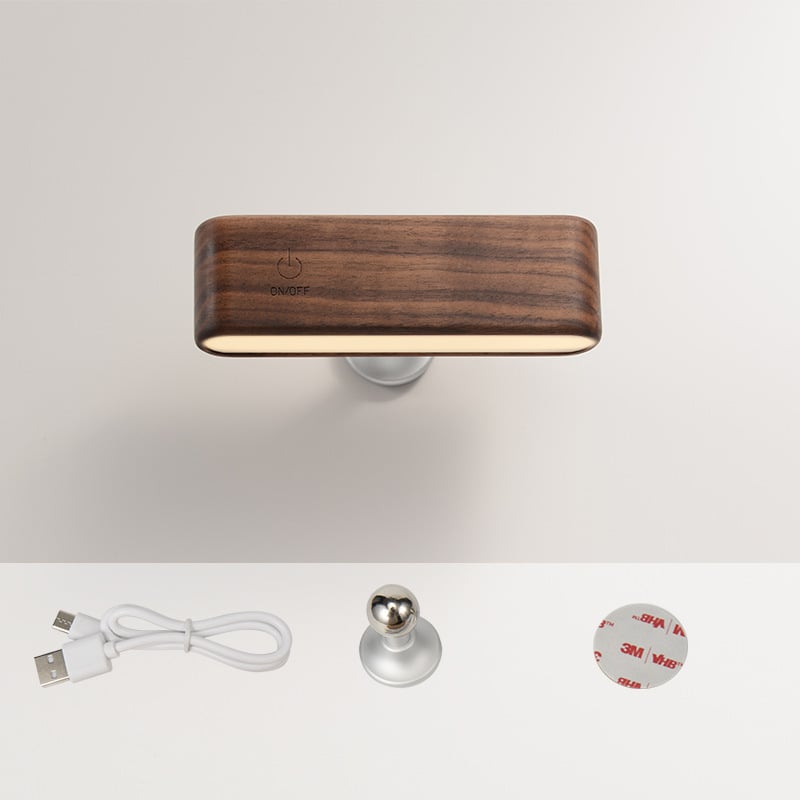 LuminoWood - 360° roterende magnetische lamp | 50% KORTING