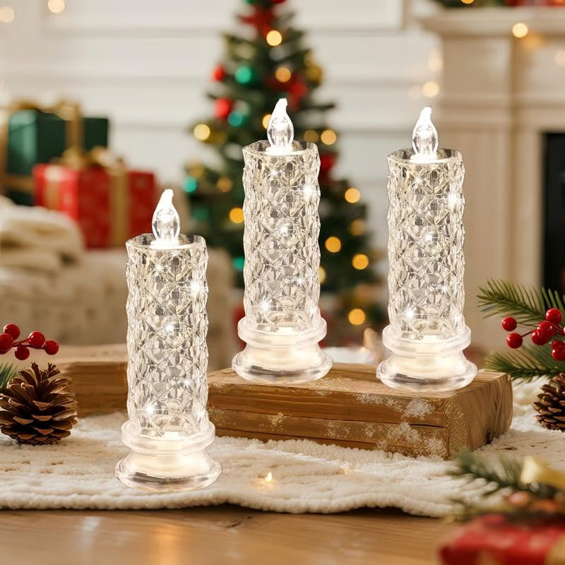 LumiGlow – LED Kristalkaars Lamp | 1+2 GRATIS