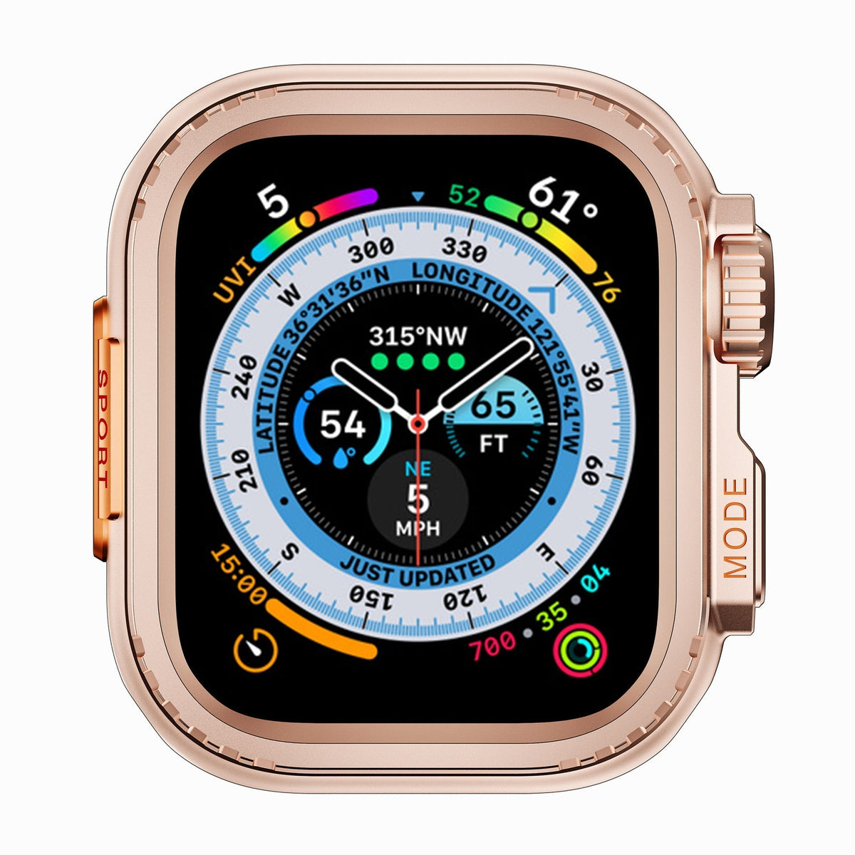 Titanium Behuizing voor Apple Watch - Robuuste Bescherming en Elegantie