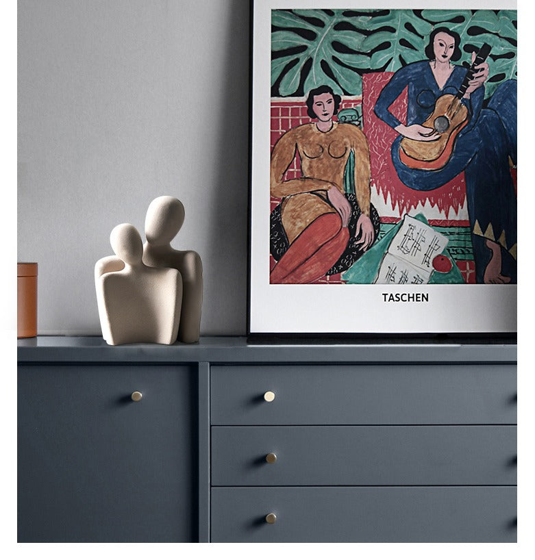 FusionHug - Abstract keramisch beeld - Tijdloze elegantie en liefde | 50% KORTING