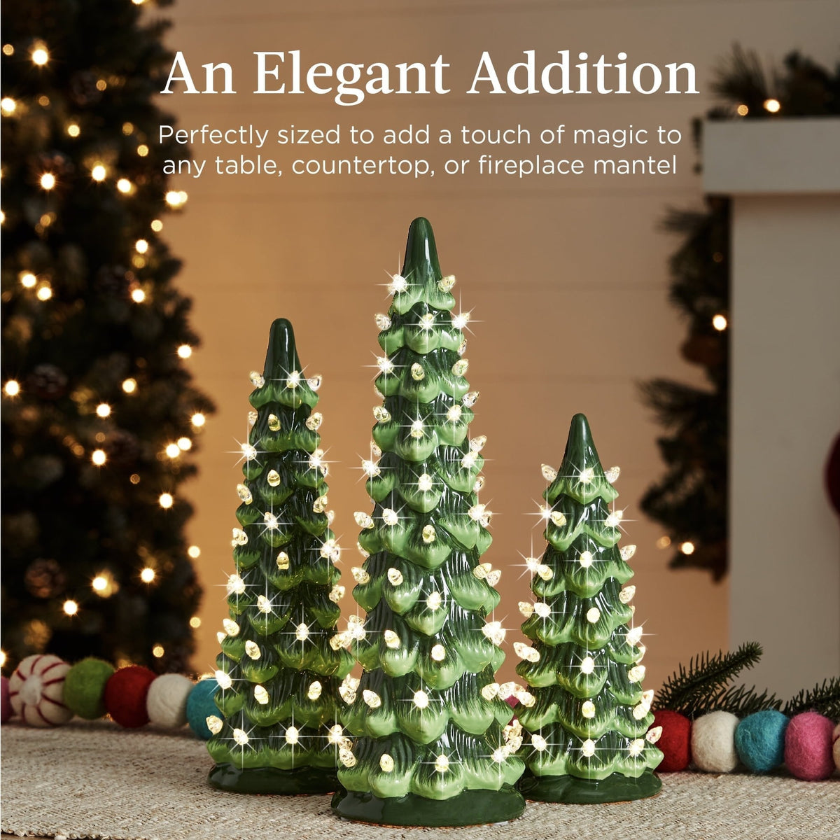 CeramiGlow – Handbeschilderde keramische kerstboom