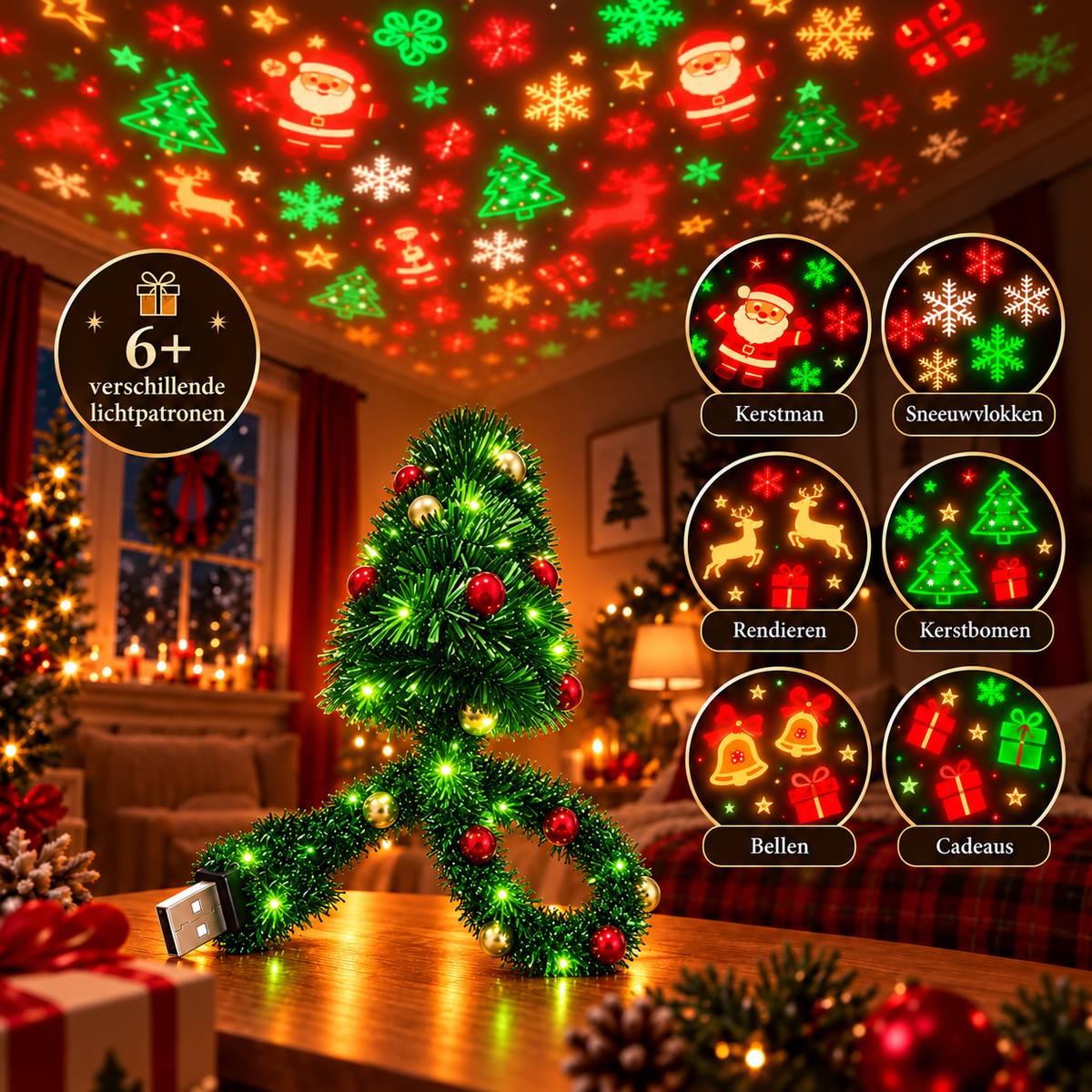 Lumfy ChristmasGlow™ | Kerstboom Projectielamp ✨