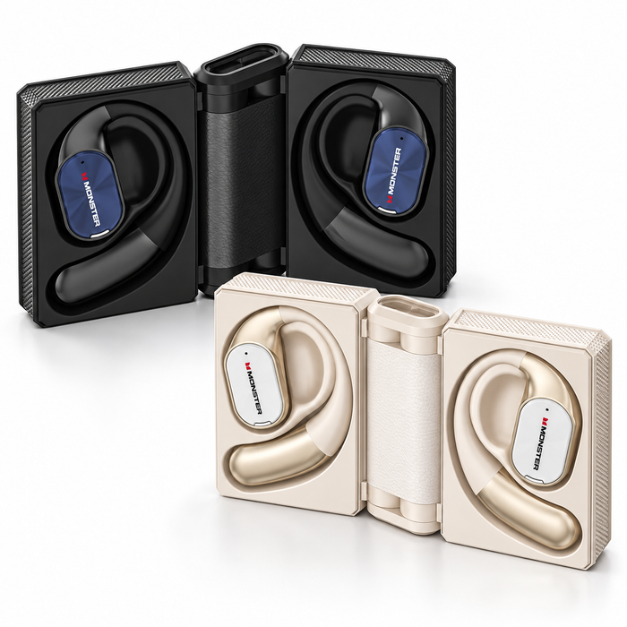 Monster Open-Ear Oordopjes – Draadloos met Comfortabele Oorhaak