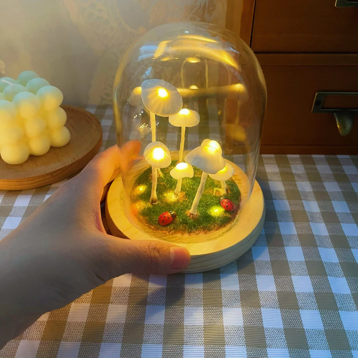 Betoverende DIY paddestoellamp voor thuisdecoratie