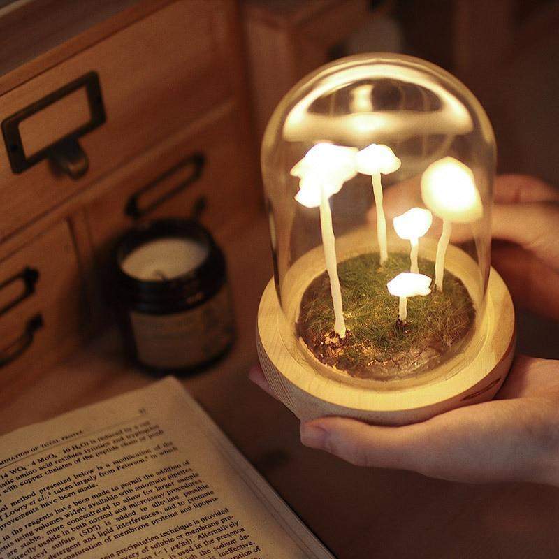 Betoverende DIY paddestoellamp voor thuisdecoratie