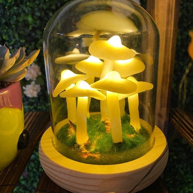 Betoverende DIY paddestoellamp voor thuisdecoratie
