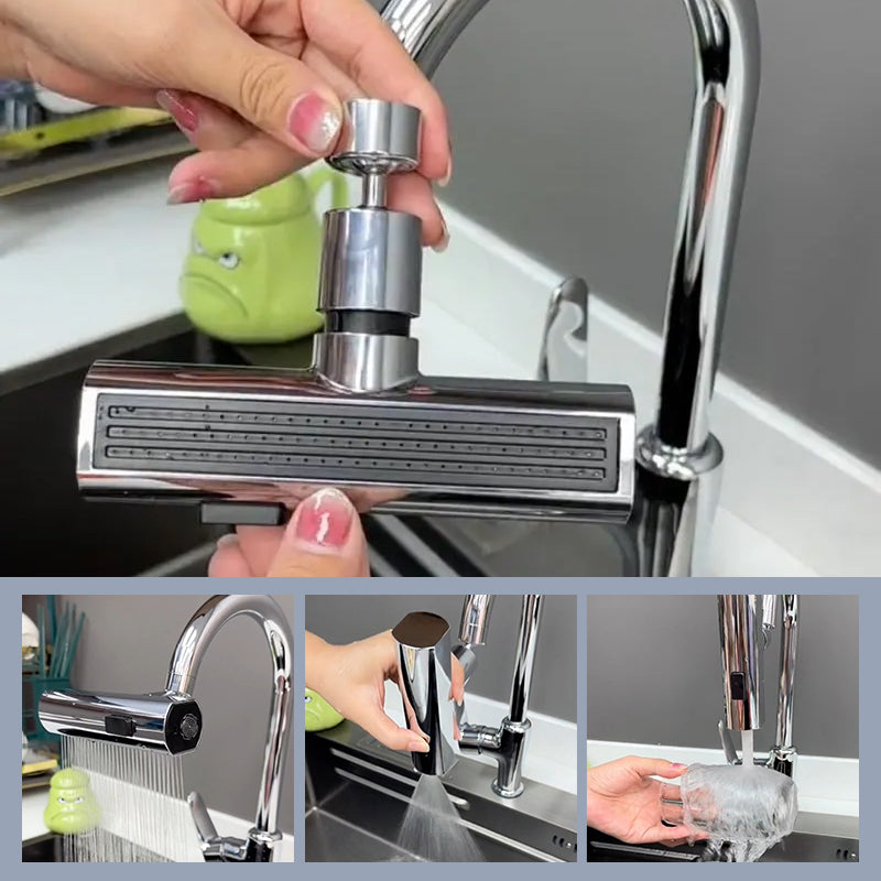 FlexiFlow™ – Uittrekbare Keukenkraansproeier voor Maximaal Bereik & Minimale Spetters | 50% KORTING