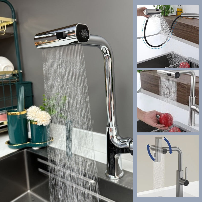FlexiFlow™ – Uittrekbare Keukenkraansproeier voor Maximaal Bereik & Minimale Spetters | 50% KORTING