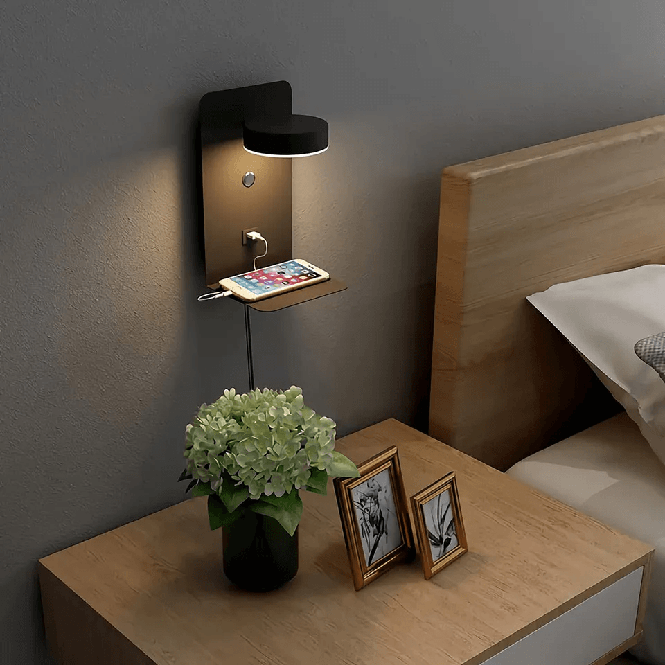 Slim Nachtlicht met Oplaadstation - Energiebesparend en Multifunctioneel