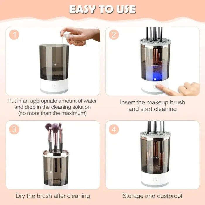 GlamClean – 3-in-1 Kwastenreiniger | 50% KORTING