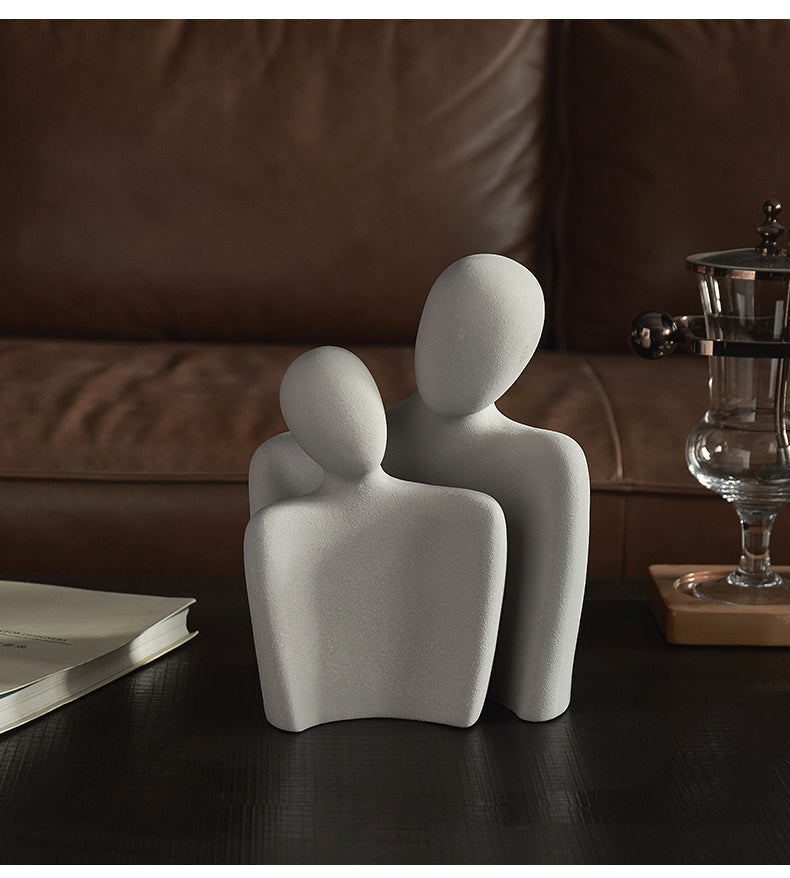 FusionHug - Abstract keramisch beeld - Tijdloze elegantie en liefde | 50% KORTING