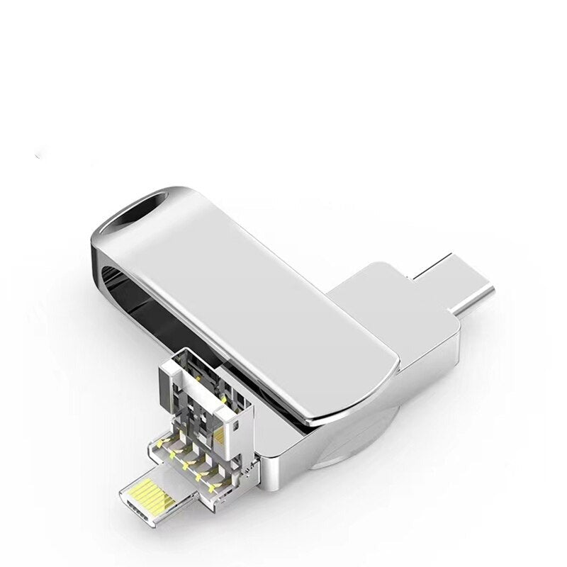 50% Korting | QuadDrive™ 4 in 1 Draaibare Metalen-Flash-Geheugen-Drive