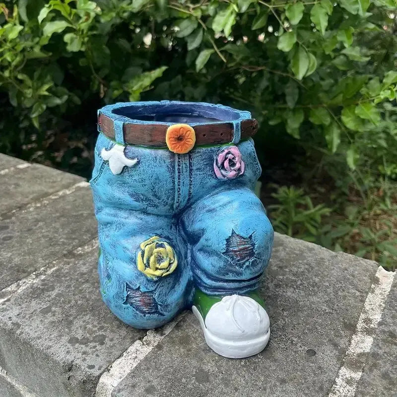 DenimBloom™ – Bloempot in jeansvorm | 50% korting
