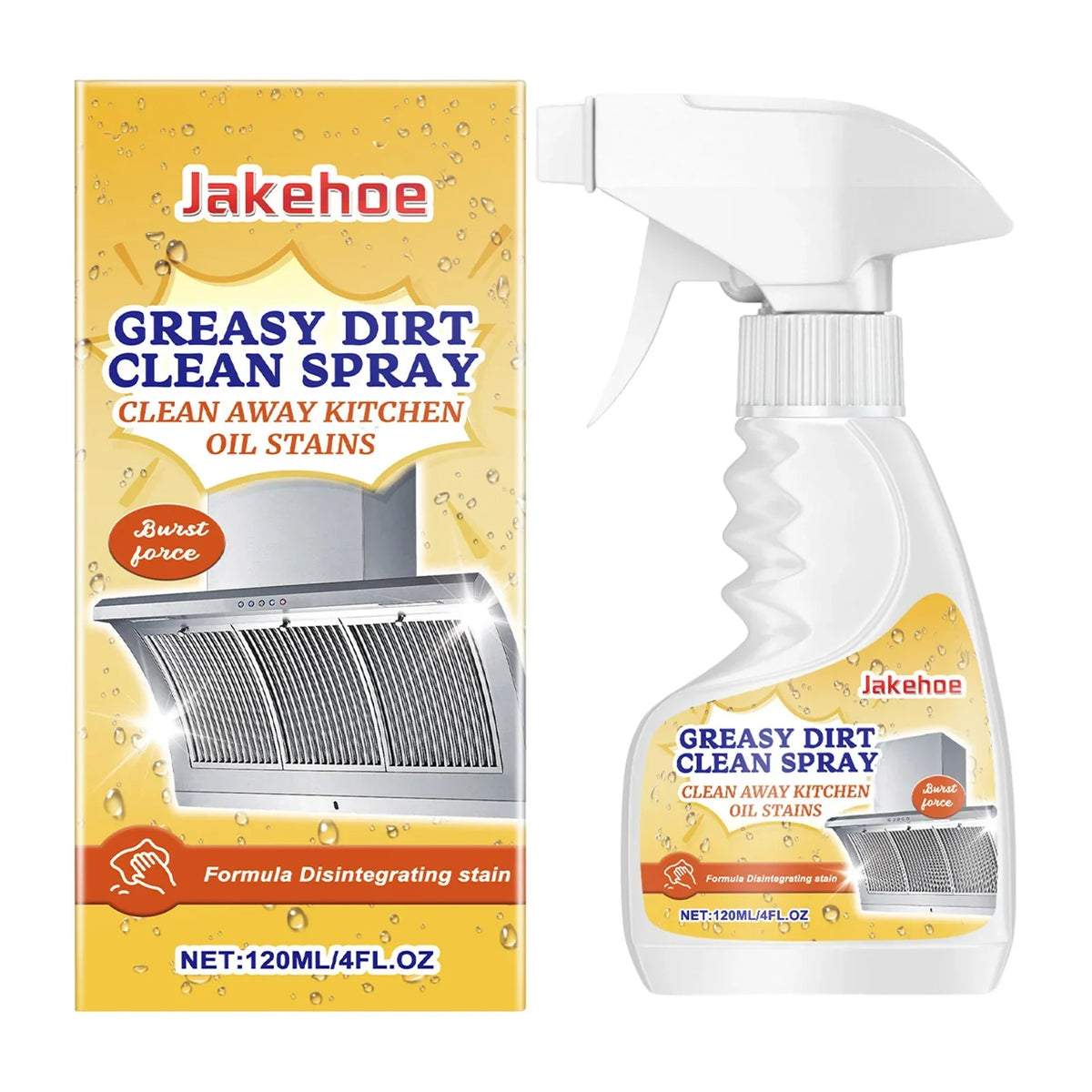 GreaseOff Pro™ – Krachtige keukenolie- en vetverwijderaar spray 120 ml | 1+1 GRATIS