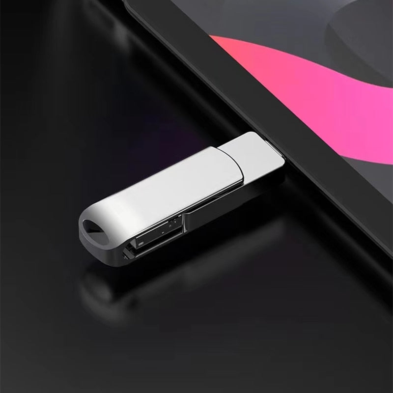 50% Korting | QuadDrive™ 4 in 1 Draaibare Metalen-Flash-Geheugen-Drive