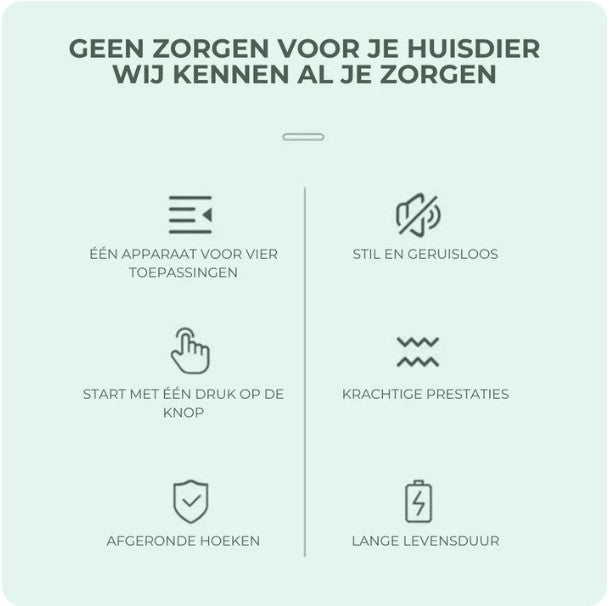 Scheerapparaat voor huisdieren 4 in 1 - De eenvoudige oplossing voor het verzorgen van huisdieren | 50% KORTING