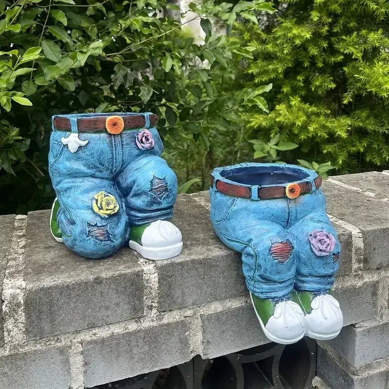 DenimBloom™ – Bloempot in jeansvorm | 50% korting