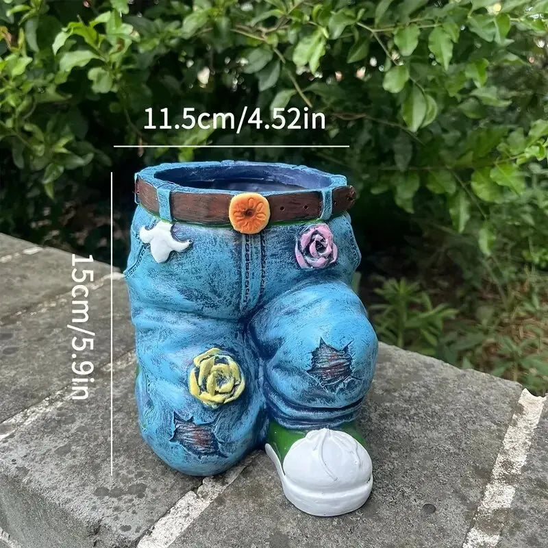 DenimBloom™ – Bloempot in jeansvorm | 50% korting