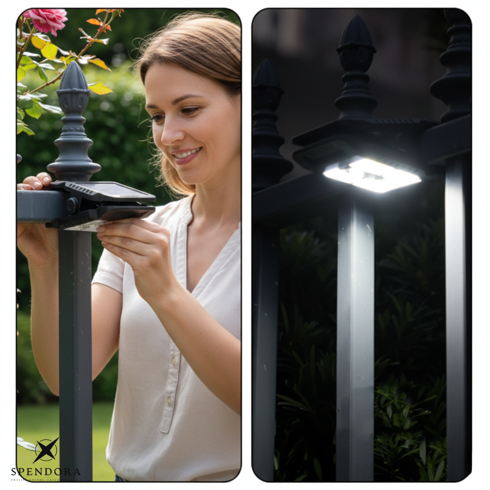 SunClip – Draagbare Solar Beveiligingslamp | 1+1 GRATIS