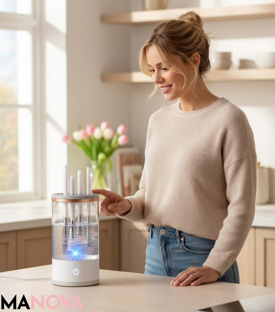 GlamClean – 3-in-1 Kwastenreiniger | 50% KORTING