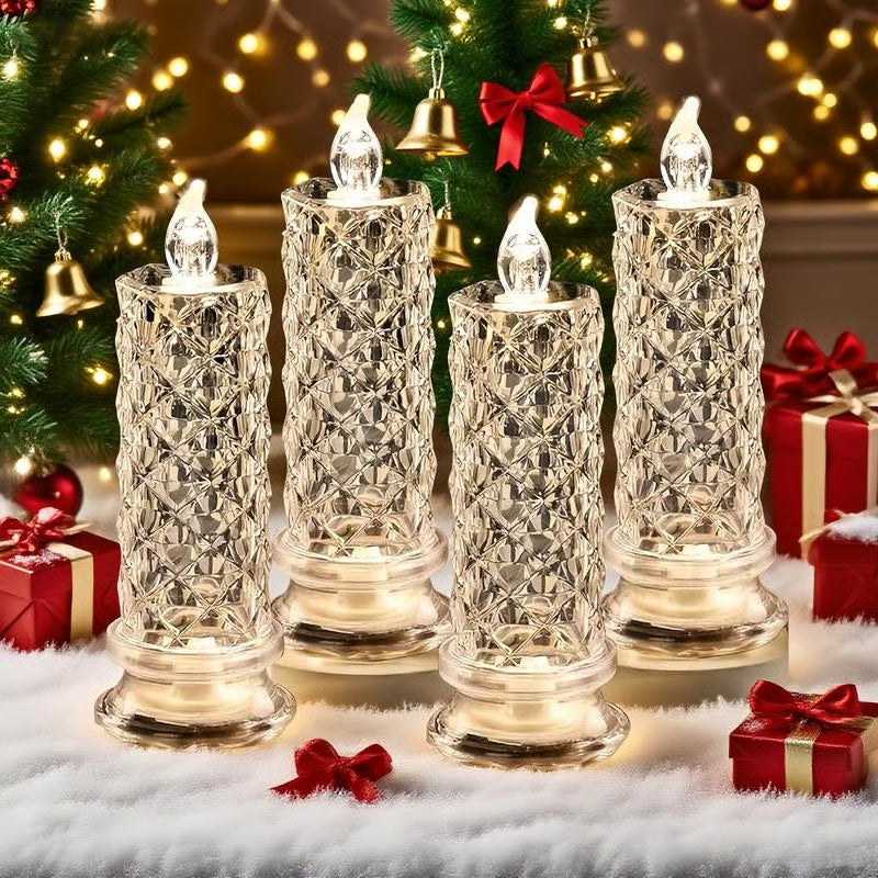 LumiGlow – LED Kristalkaars Lamp | 1+2 GRATIS
