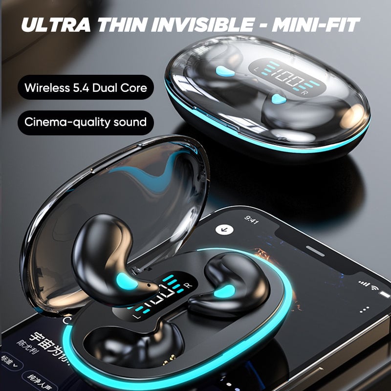 ClearVibe™ – Draadloze Beengeleidings-Oordopjes met Slim Display! | 50% KORTING
