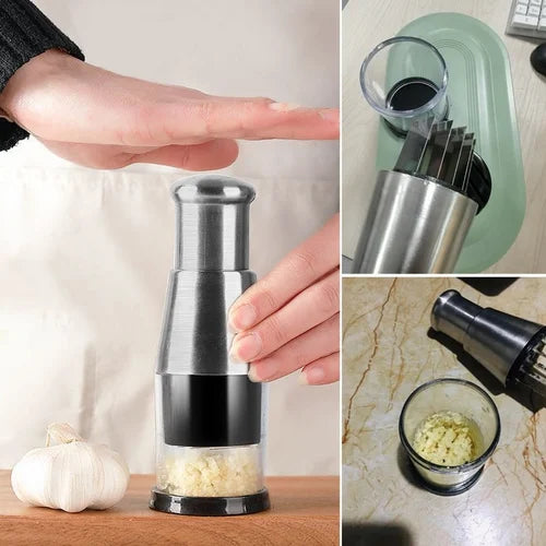 ChefPress™ – Handpers Knoflookhakker | Snel, Hygiënisch & Zonder Gedoe Snijden | 1+1 GRATIS