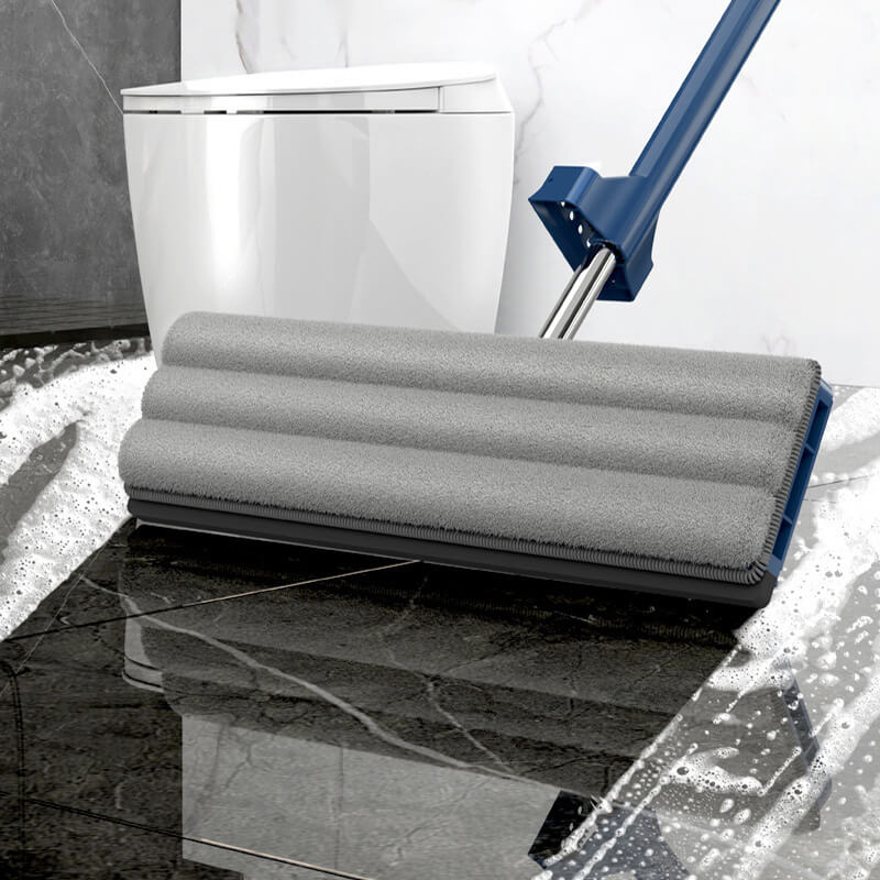 Witte Mop + 2 Moppendoeken — Snel Schoonmaken, Zonder Inspanning