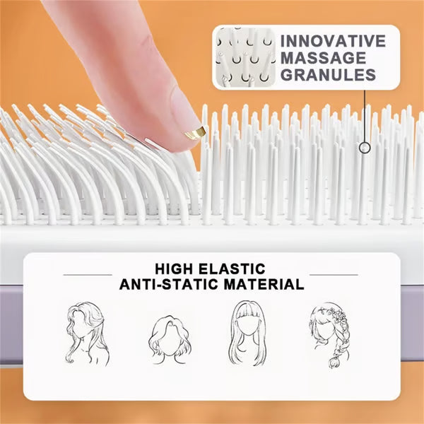 CleanBrush™ – Roterende zelfreinigende haarborstel | 1+1 GRATIS