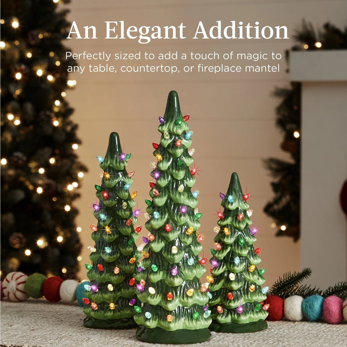 CeramiGlow – Handbeschilderde keramische kerstboom