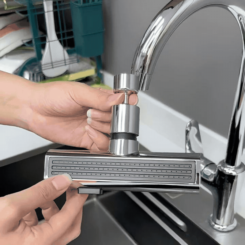 FlexiFlow™ – Uittrekbare Keukenkraansproeier voor Maximaal Bereik & Minimale Spetters | 50% KORTING