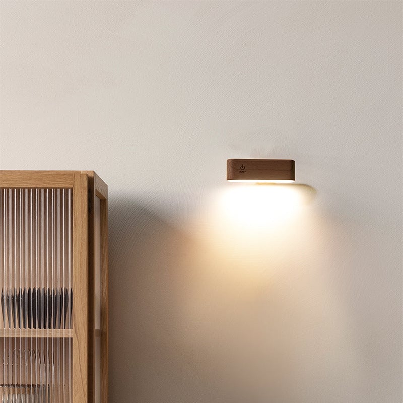 LuminoWood - 360° roterende magnetische lamp | 50% KORTING