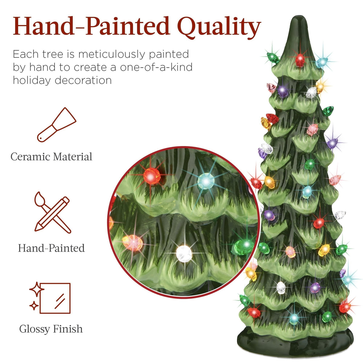 LumiGlow – Handbeschilderde LED-Kerstboom | 50% KORTING