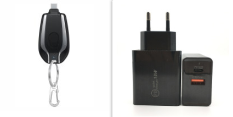 1500mAh Mini Power Bank - Sleutelhanger - Noodgevallen - Snellader