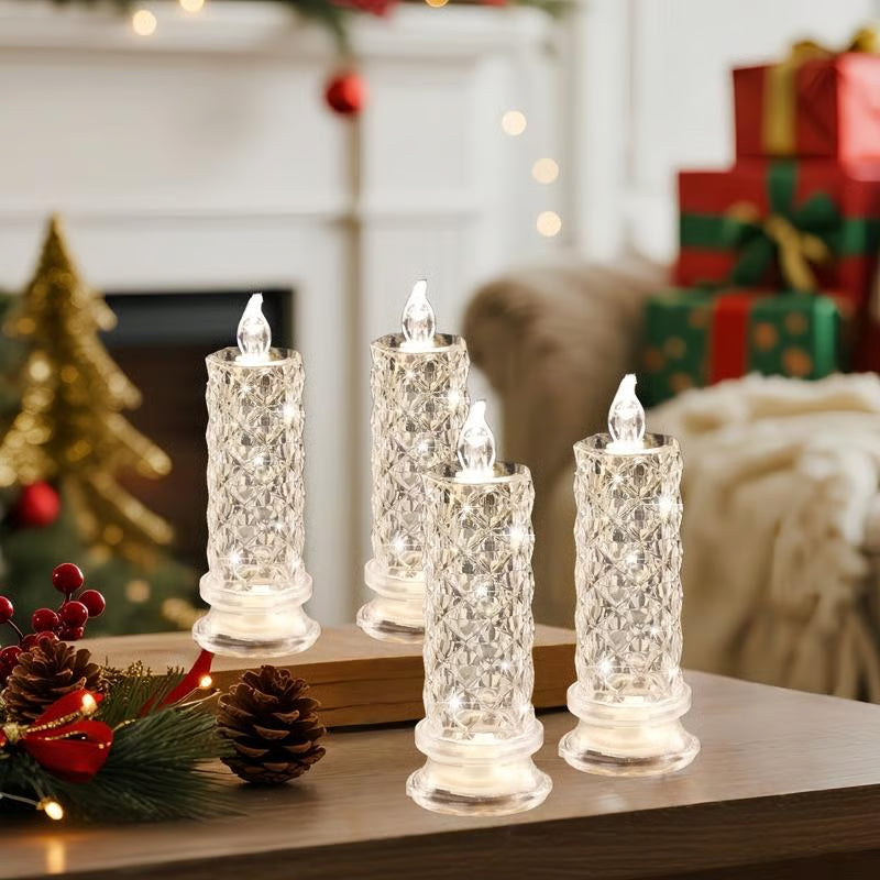LumiGlow – LED Kristalkaars Lamp | 1+2 GRATIS