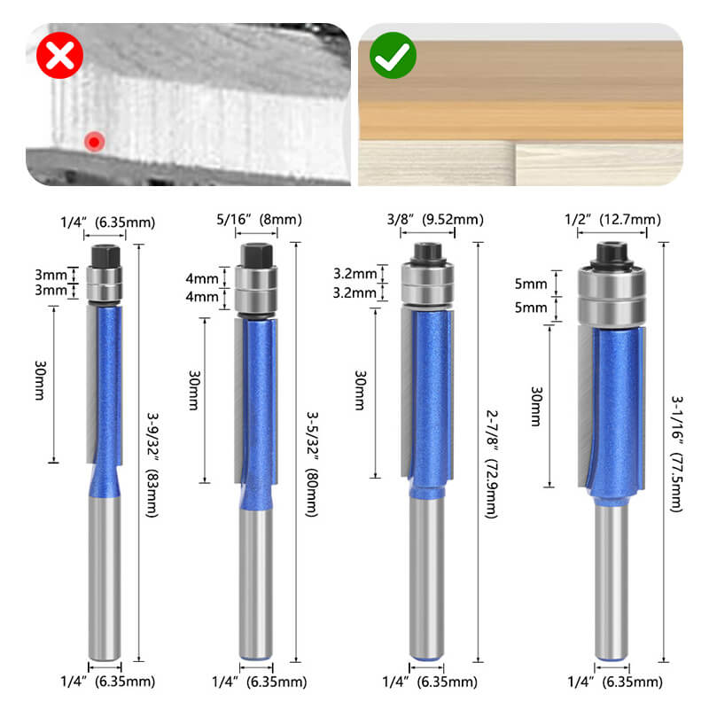 NovaEdge Pro — Carbide Frezenset van 4 | 50% KORTING