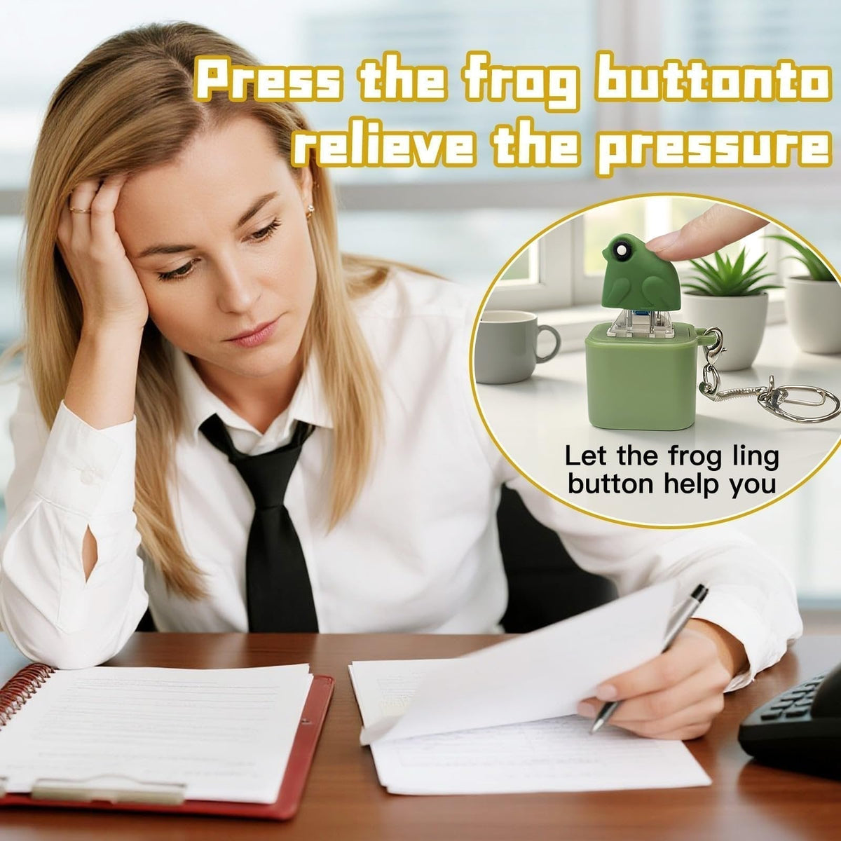 FroGlow Croaking Keychain – Stress verminderen