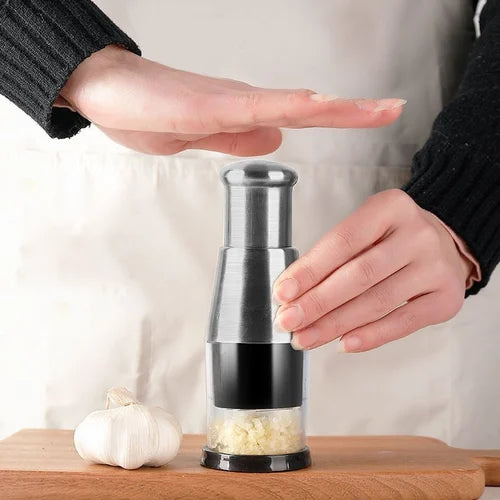 ChefPress™ – Handpers Knoflookhakker | Snel, Hygiënisch & Zonder Gedoe Snijden | 1+1 GRATIS
