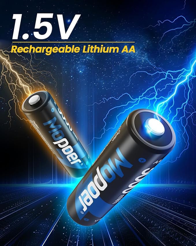 VoltMate – Lithium-ion accu met geïntegreerde lader | zonder accu's