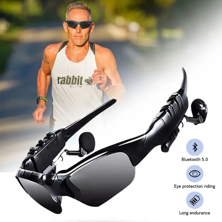 SoundVision™ Draadloze Sportbril met Bluetooth & Polarisatie