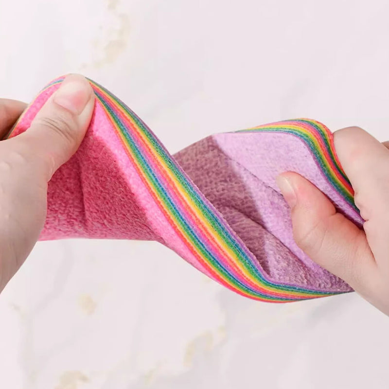 Regenboog Scheurdoek – Moeiteloos Schoonmaken Altijd en Overal