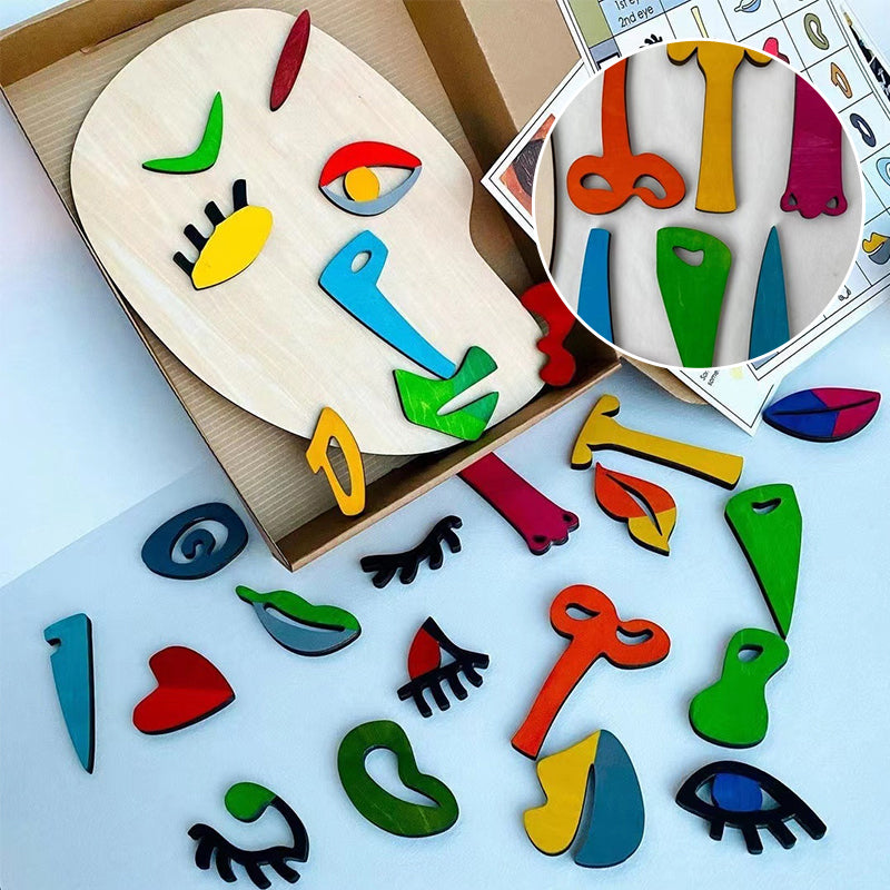KleineMeester - Houten Montessori Puzzels (26 Houten Delen) | 50% KORTING