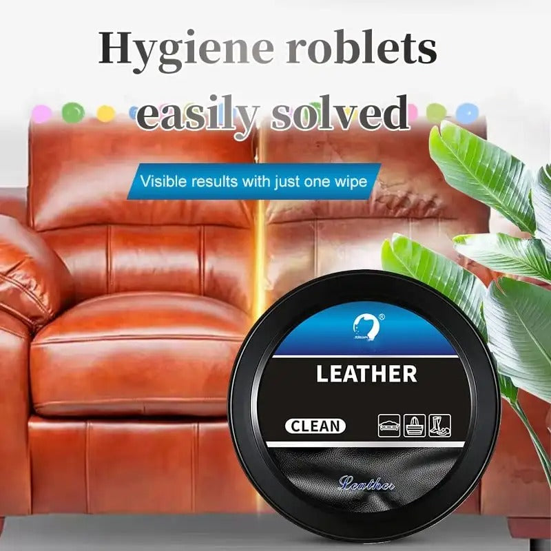LustraLeather™ – Lederreinigingscrème | Herstelt Glans & Reinigt in Slechts Één Veeg | 1+1 GRATIS